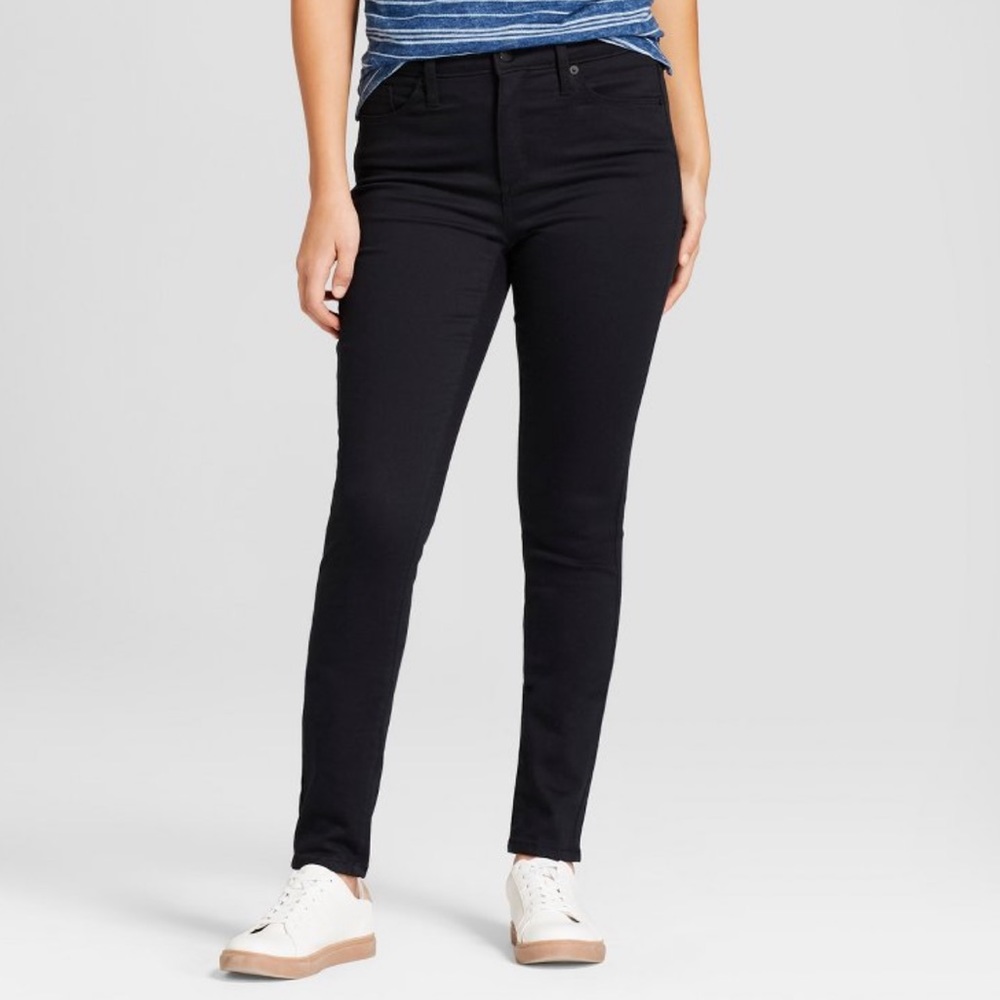 Universal Thread High Rise Skinny Black Jeans, Size 18